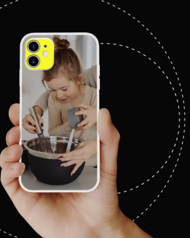Choose from black or clear - Upload Photos - Bumper Case