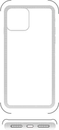 Clear edge bumper cases