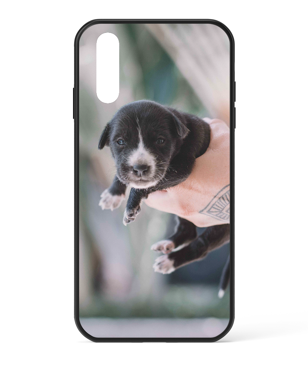 Huawei P20 Custom Case - Black Bumper