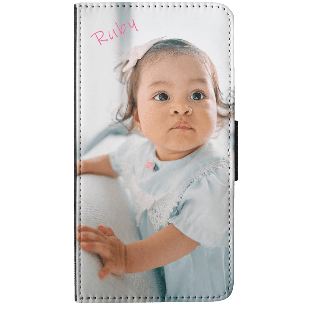 iPhone 8 Personalised Wallet Case - Faux Leather