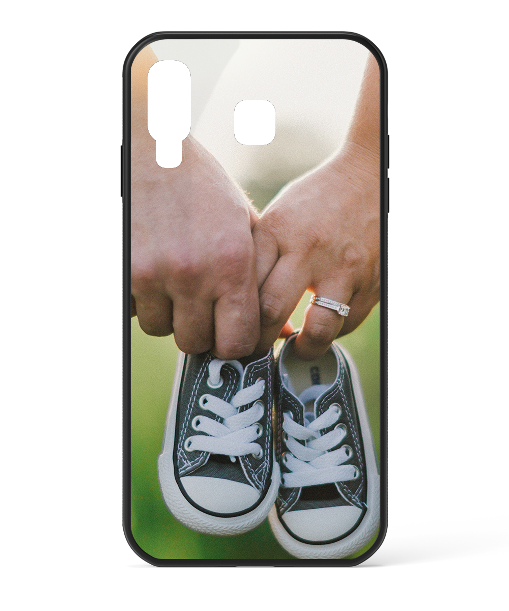 Samsung Galaxy A8 Star Custom Case - Black Bumper