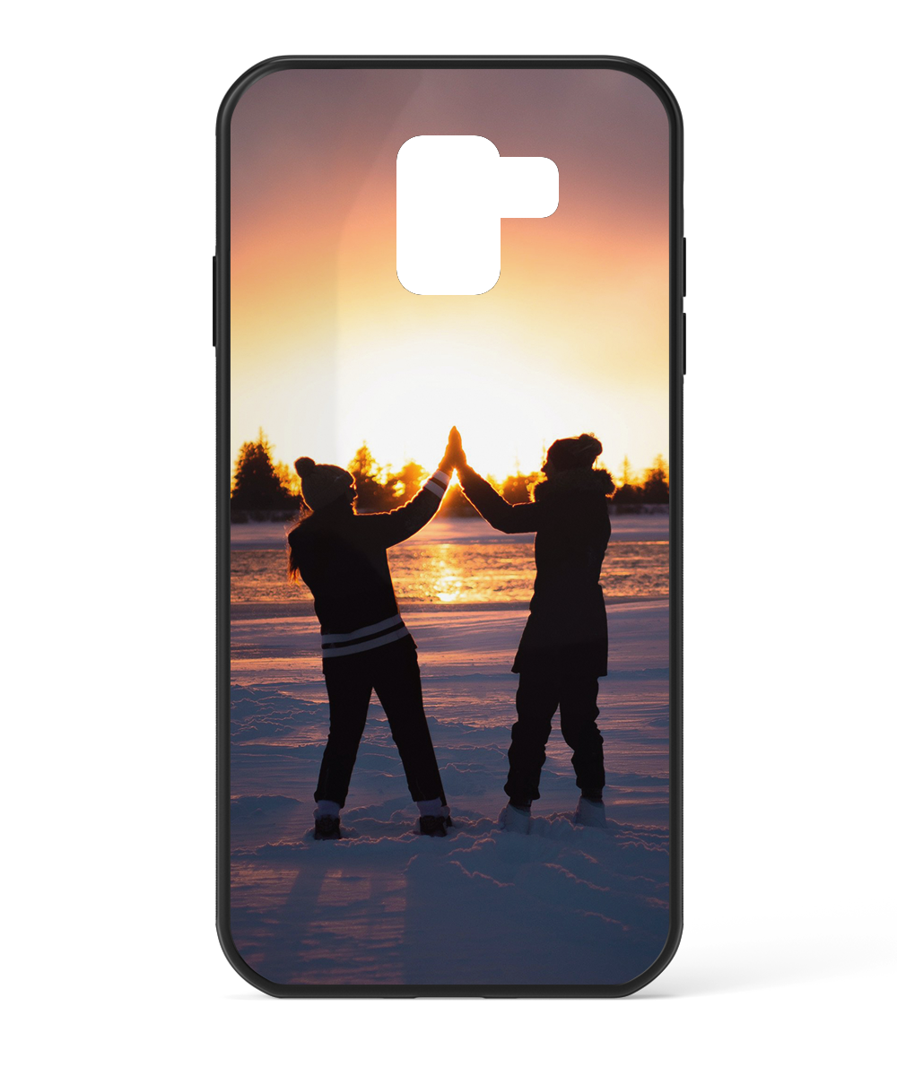 Samsung Galaxy J6 Custom Case - Black Bumper