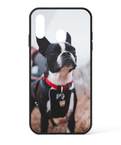 Samsung Galaxy M20 Custom Case - Black Bumper