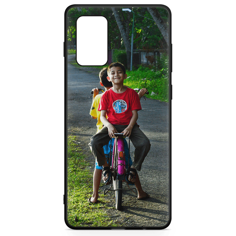 S20 plus Custom Case - Black Bumper