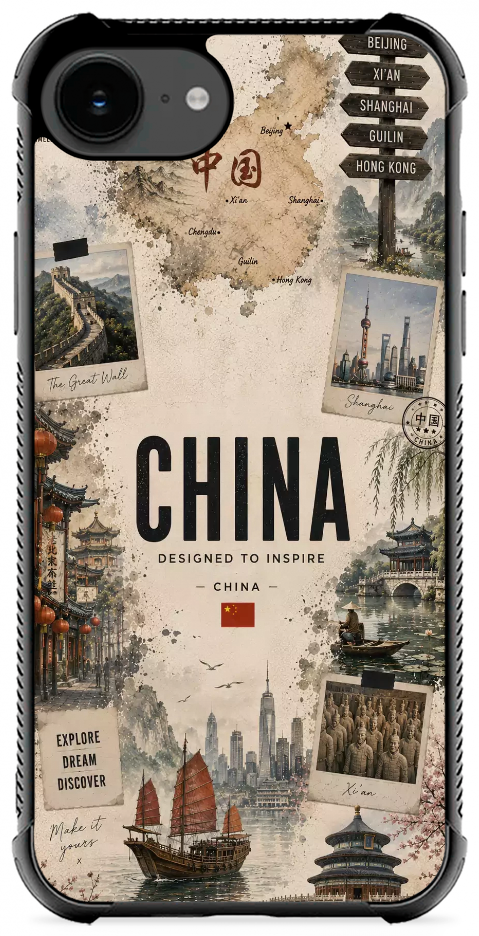 China Travel Collage by Urban Prints